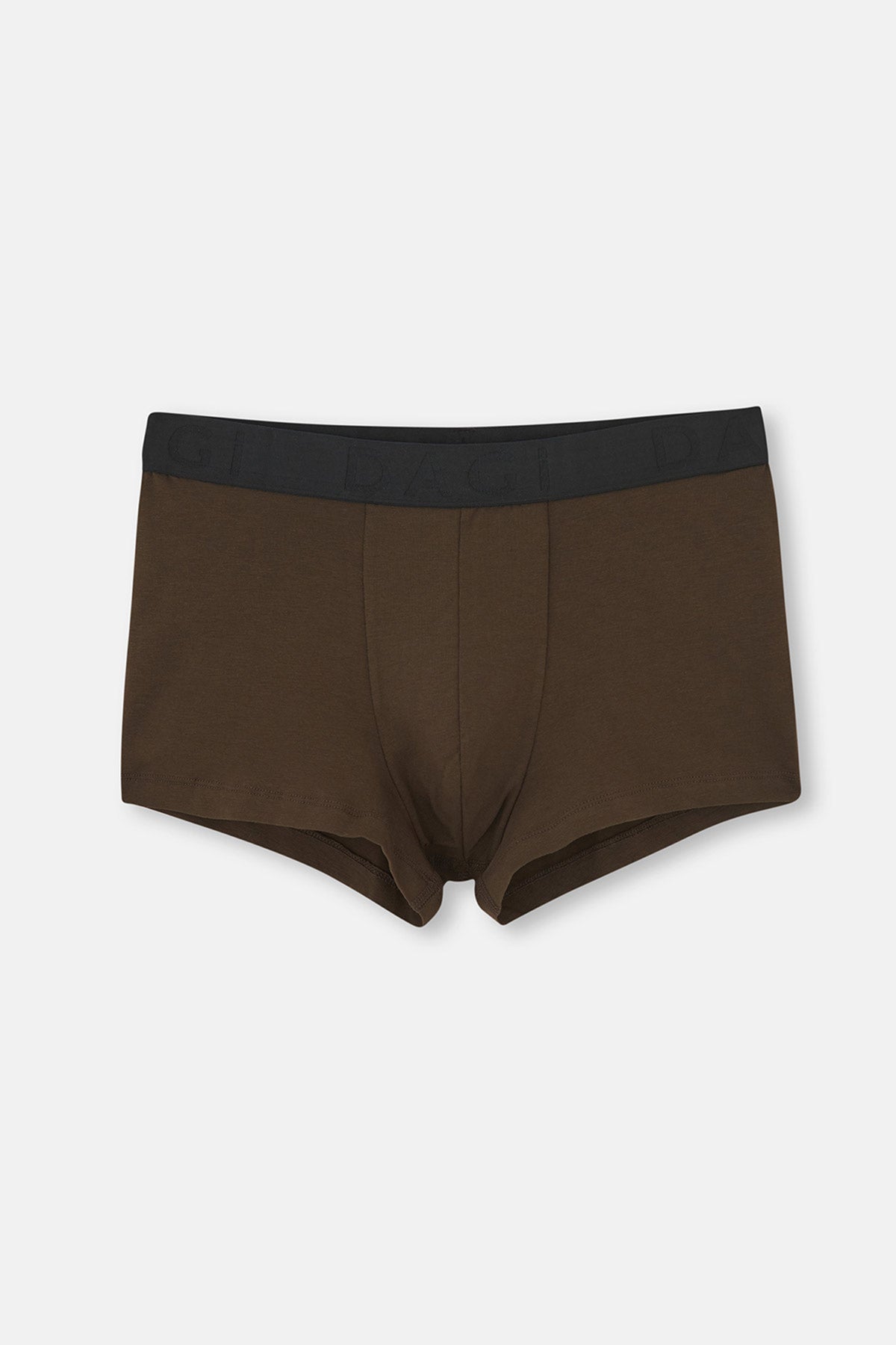 Kahverengi Jakar Lastik Pamuklu 3'lü Boxer_1